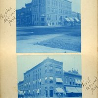 Two Cyanotypes: 1) People&#039;s National Bank, 2) First National Bank