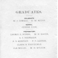 Eleventh annual commencement, 1889