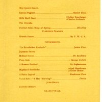May Day Program, 1914
