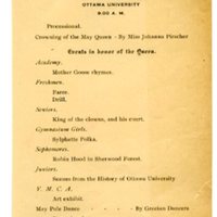 May Day Program, 1913